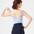 CHACOTT TANK-SLEEVED LEOTARD WITH MESH
