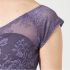 CHACOTT CAP-SLEEVED LEOTARD WITH LACE
