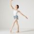 CHACOTT CAP-SLEEVED LEOTARD WITH LACE