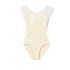 CHACOTT CAP-SLEEVED LEOTARD WITH LACE