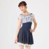 CHACOTT PATTERNEDFLARED SLEEVE LEOTARD