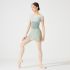 MAY NAGAHISA CHERRY BLOSSOM FRENCH SLEEVED LEOTARD