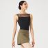 NELA COLLECTION MESH SLEEVELESS LEOTARD