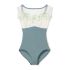 NELA COLLECTION FRENCH-SLEEVED LEOTARD