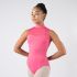 HIGH NECK LEOTARD WITH MESH INLAY