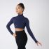 HIGH NECK CROPPED TOP