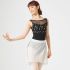 CHACOTT LEOTARD WITH EMBROIDERED UPPER