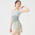 MAY NAGAHISA CHERRY BLOSSOM FRENCH SLEEVED LEOTARD