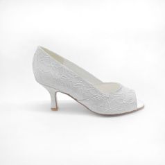 WHITE SATIN AND LACE