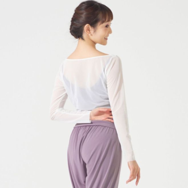 CHACOTT MESH CROPPED TOP