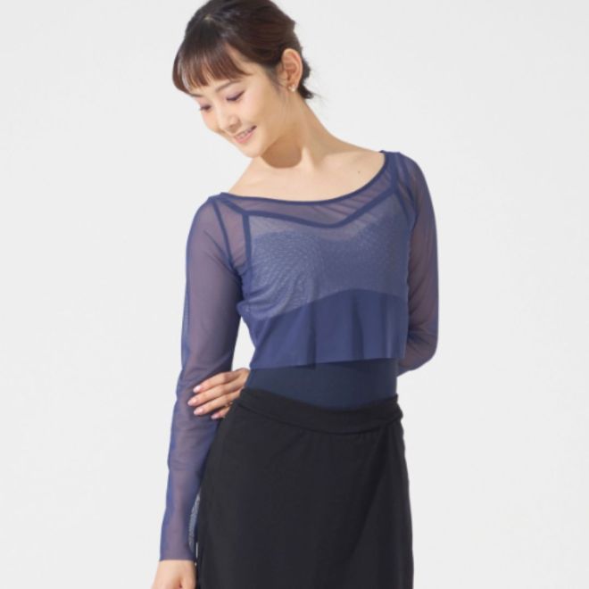 CHACOTT MESH CROPPED TOP