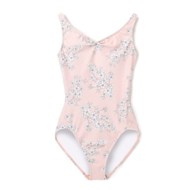 MAY NAGAHISA CHERRY BLOSSOM TANK SLEEVED LEOTARD