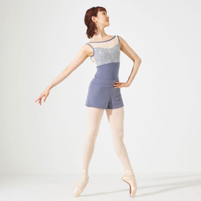 CHACOTT LEOTARD WITH EMBROIDERED UPPER