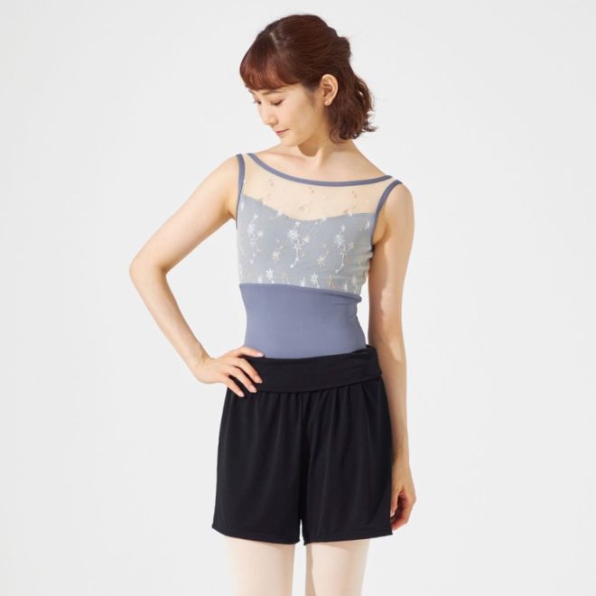 CHACOTT LEOTARD WITH EMBROIDERED UPPER
