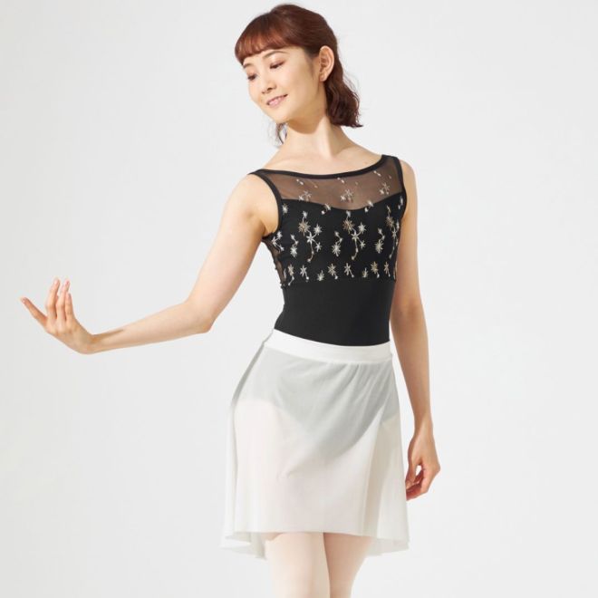 CHACOTT LEOTARD WITH EMBROIDERED UPPER