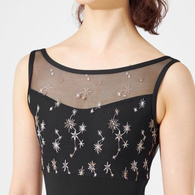 CHACOTT LEOTARD WITH EMBROIDERED UPPER