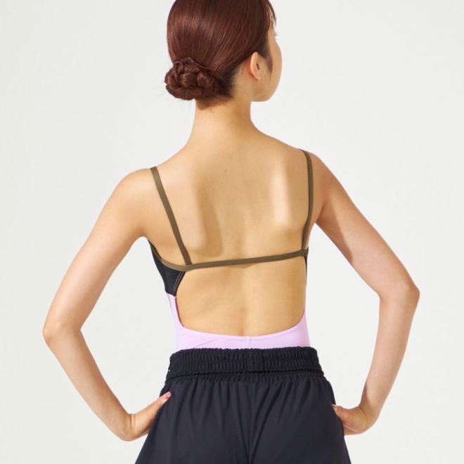 CHACOTT COLOR-BLOCK STYLE CAMISOLE LEOTARD