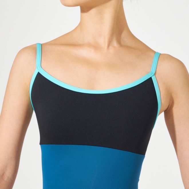 CHACOTT COLOR-BLOCK STYLE CAMISOLE LEOTARD