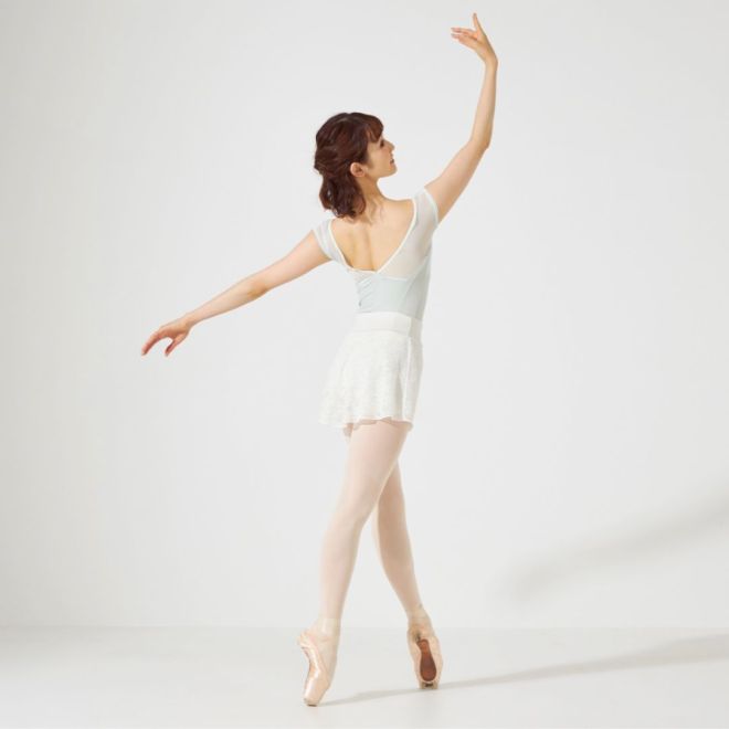 CHACOTT FRENCH-SLEEVED LEOTARD