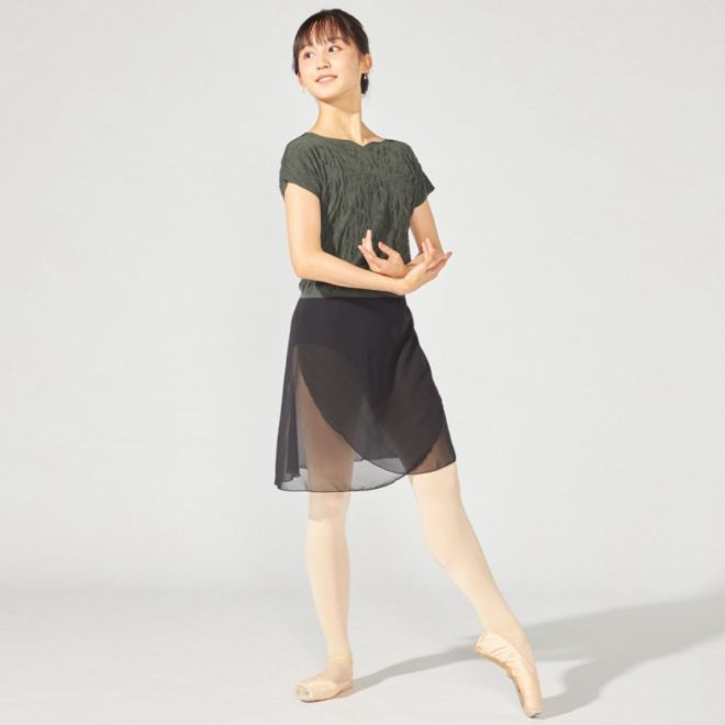 CHACOTT CHIFFON WRAP SKIRT