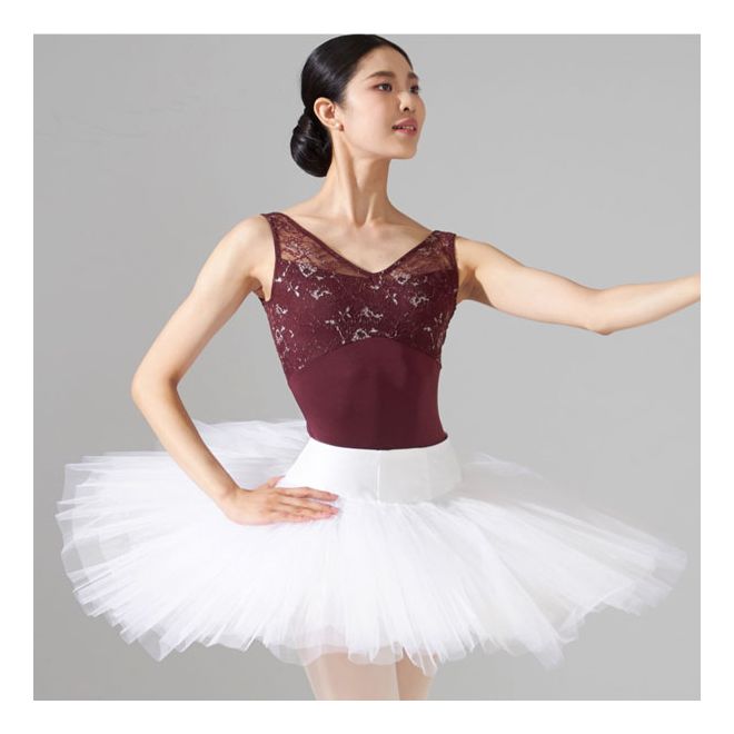 NELA LACE TANK SLEEVED LEOTARD