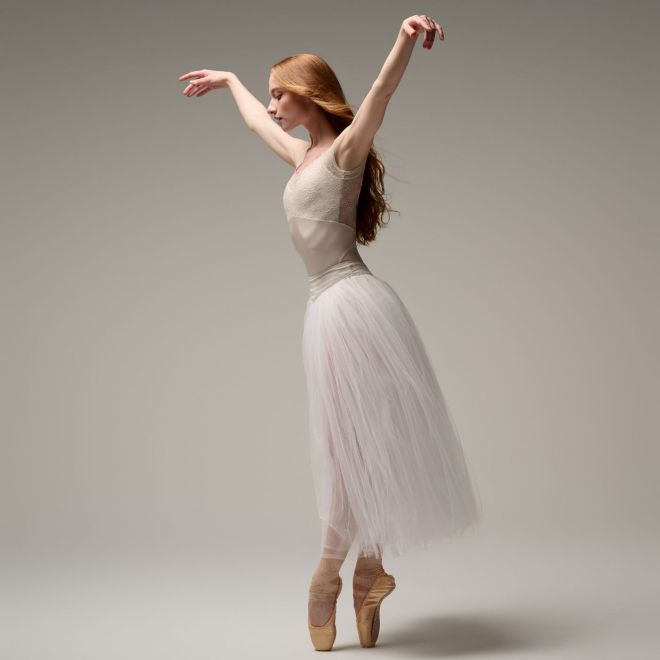 CATHERINE HURLIN CAP SLEEVED LEOTARD