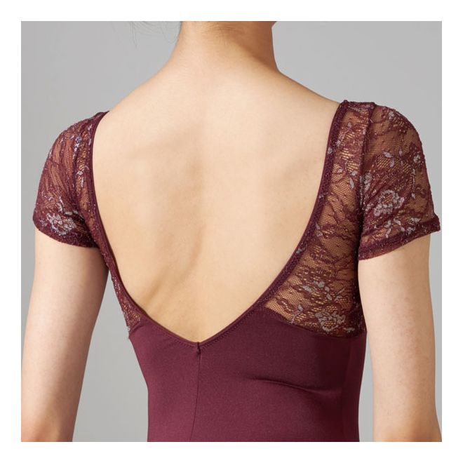 NELA LACE CAP SLEEVED LEOTARD