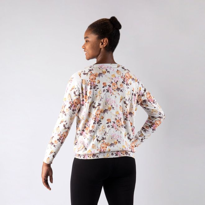 DEHA FLORAL PRINT SWEATSHIRT