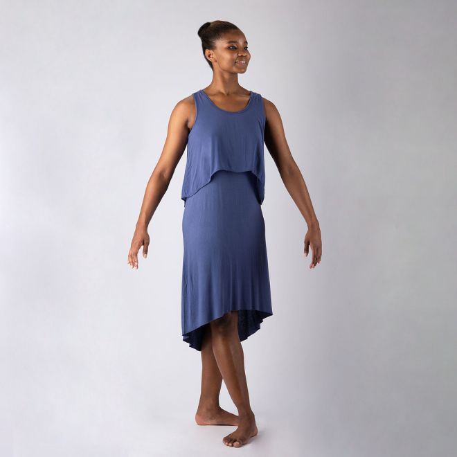 DEHA TANK-SLEEVED DRESS