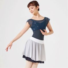 CHACOTT PATTERNEDFLARED SLEEVE LEOTARD