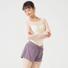 CHACOTT WARM UP SHORTS WITH PINCHED WAISTLINE