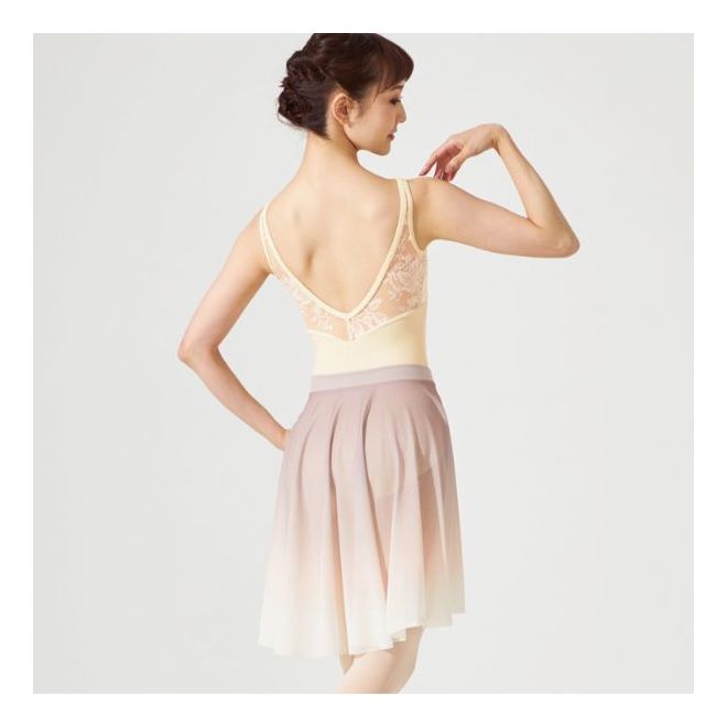 CHACOTT CAMISOLE LEOTARD WITH LACE UPPER