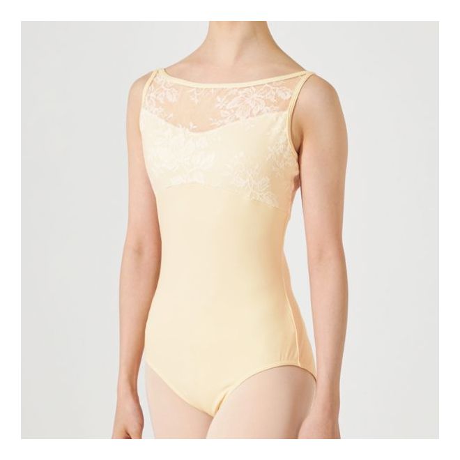 CHACOTT CAMISOLE LEOTARD WITH LACE UPPER