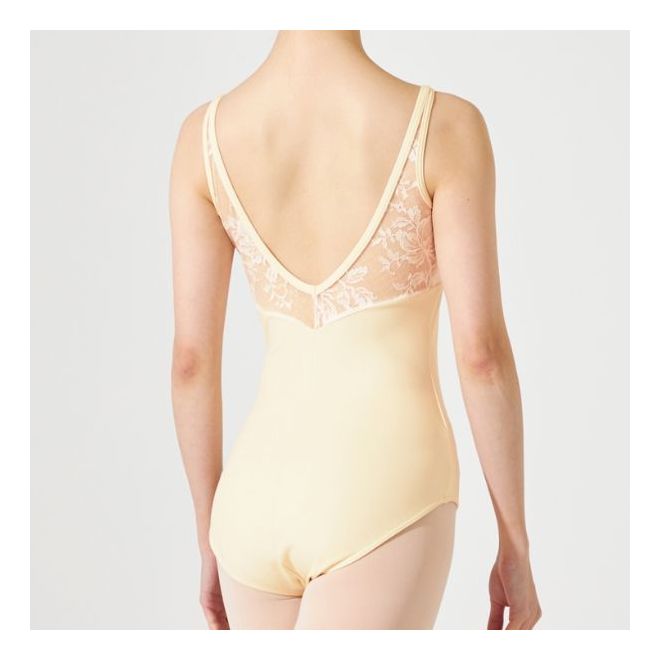 CHACOTT CAMISOLE LEOTARD WITH LACE UPPER