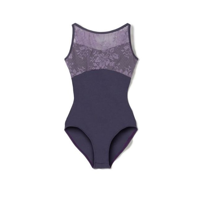 CHACOTT CAMISOLE LEOTARD WITH LACE UPPER