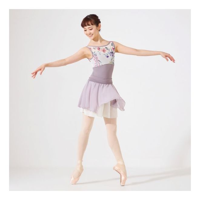 CHACOTT PATTERNED TANK LEOTARD