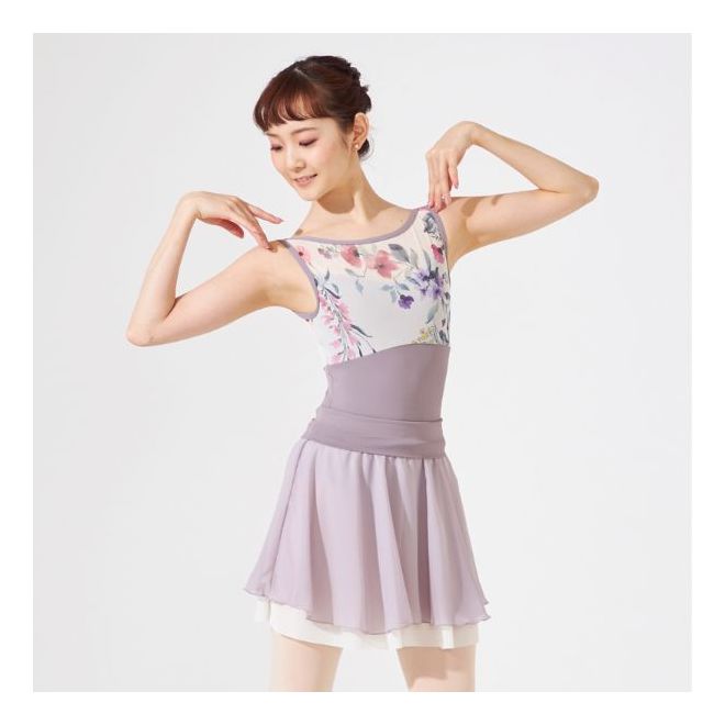 CHACOTT PATTERNED TANK LEOTARD
