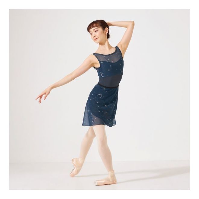 CHACOTT PATTERNED TANK LEOTARD