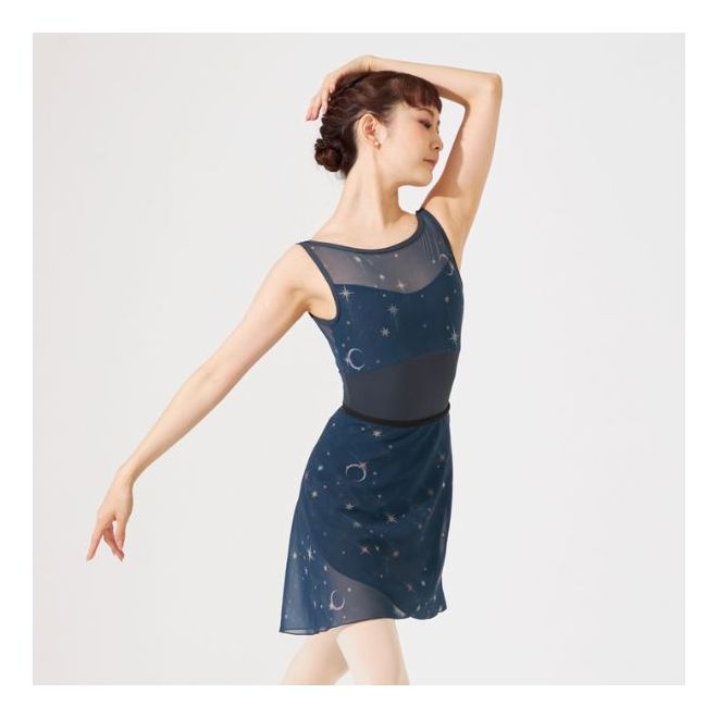CHACOTT PATTERNED TANK LEOTARD