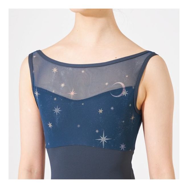 CHACOTT PATTERNED TANK LEOTARD