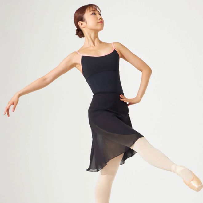 CHACOTT COLOR-BLOCK STYLE CAMISOLE LEOTARD