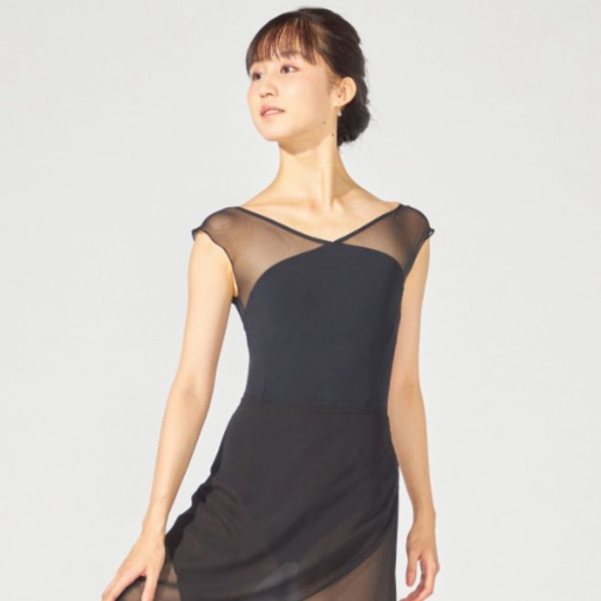 CHACOTT FLARE SLEEVED LEOTARD