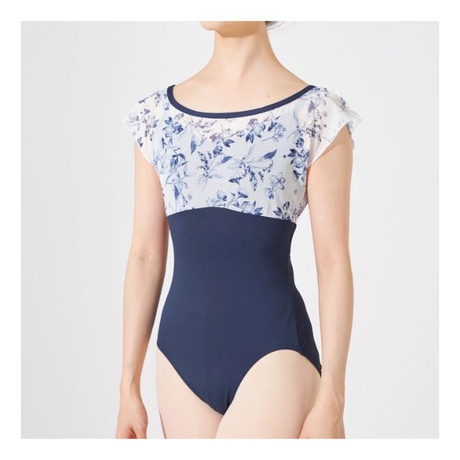 CHACOTT PATTERNEDFLARED SLEEVE LEOTARD