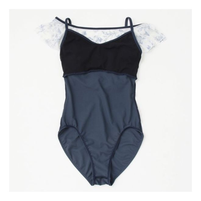 CHACOTT PATTERNEDFLARED SLEEVE LEOTARD