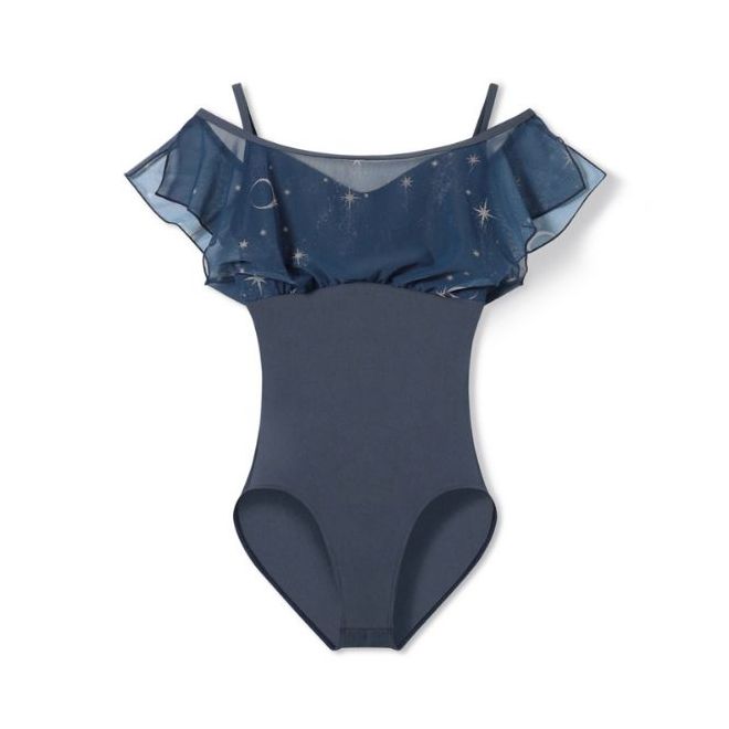 CHACOTT PATTERNEDFLARED SLEEVE LEOTARD