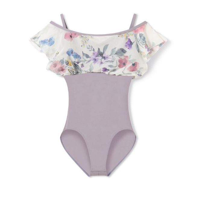 CHACOTT PATTERNEDFLARED SLEEVE LEOTARD