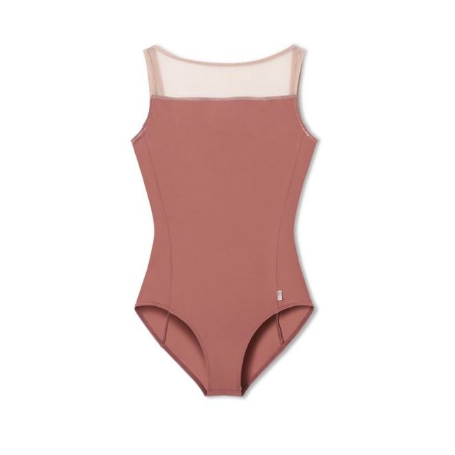 NELA COLLECTION MESH SLEEVELESS LEOTARD