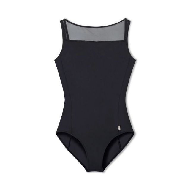 NELA COLLECTION MESH SLEEVELESS LEOTARD