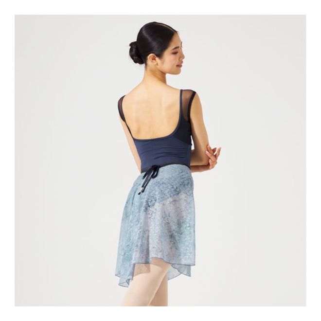 NELA COLLECTION FRENCH-SLEEVED LEOTARD
