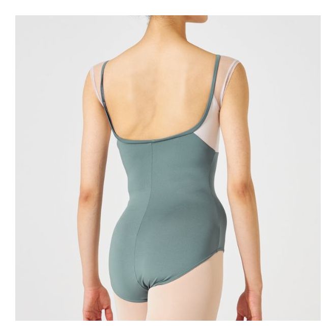 NELA COLLECTION FRENCH-SLEEVED LEOTARD